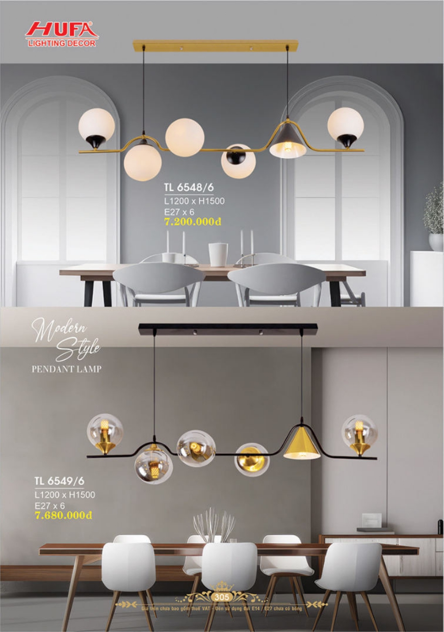 Bảng giá đèn trang trí HUFA